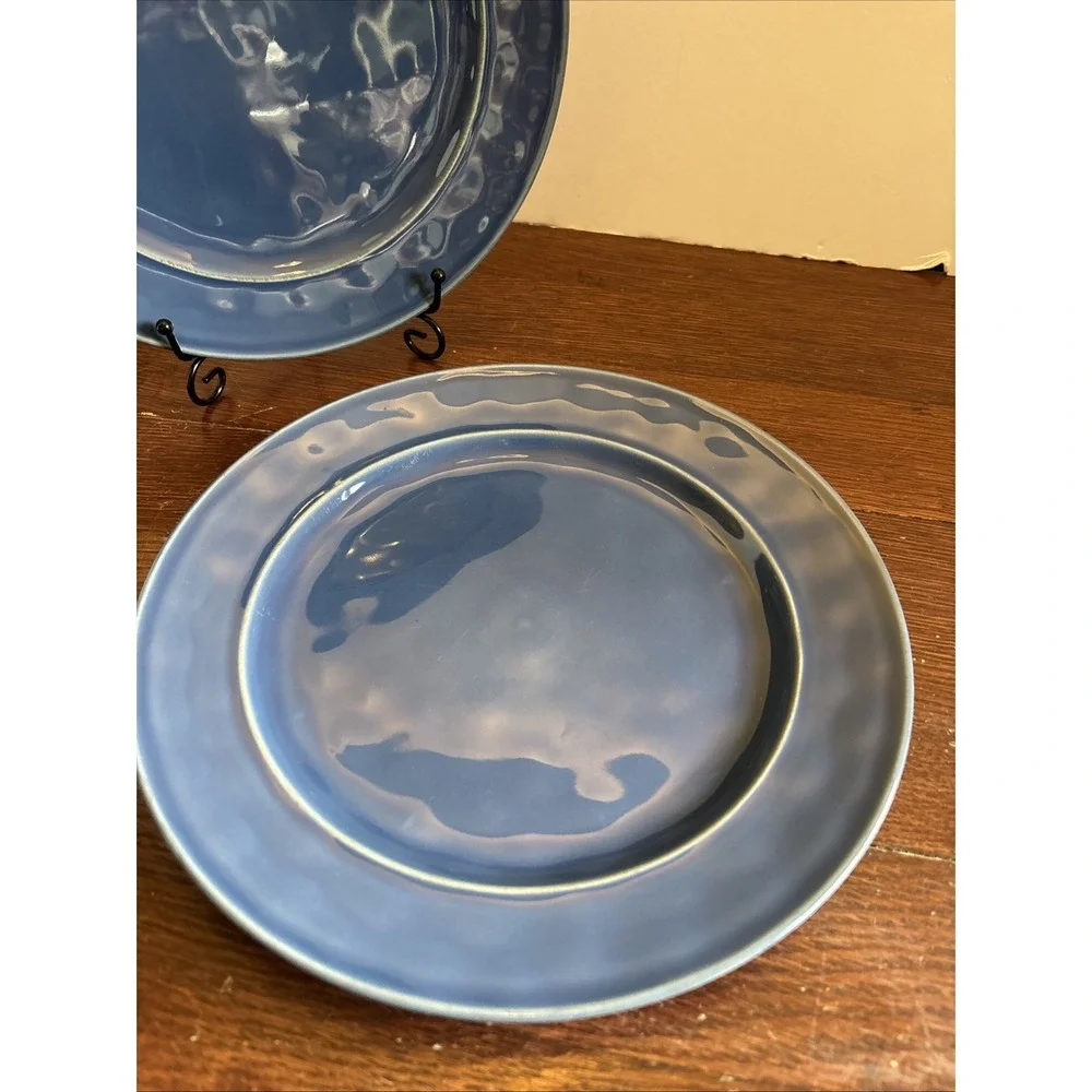 Pottery‎ Barn Cambria Blue Made In Portugal 10.5